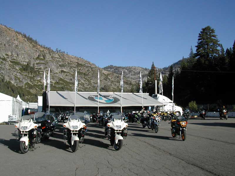 BMW R1100RTPs are used to lead the demo rides