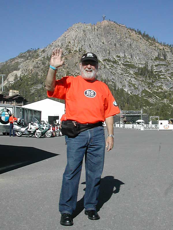 Dennis waves hello