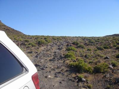 I drove this rental Jeep down this hill!