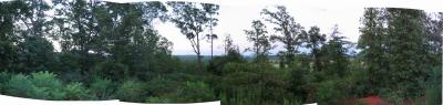 180 degree pan from rear of home, pasture view ; l-r = NW to SE