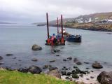 Rocks removed for easier pilot whale killing
