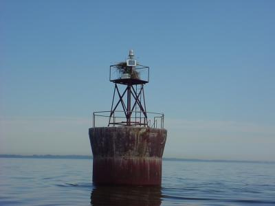 Pooles Island channel mark - Down Time Charters