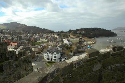 Conway from top of Conway Castle