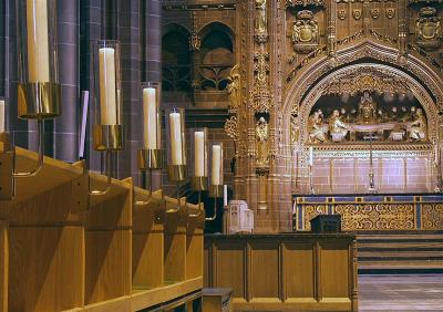 The altar at Liverpool's Anglican cathedral