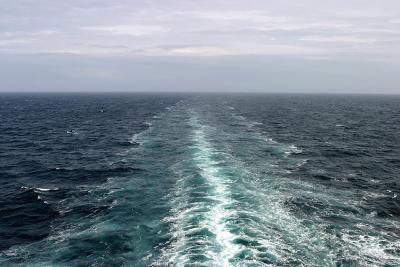 Beautiful blue green waters of the Gulf of Alaska