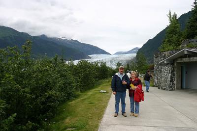 At Mendenhall Glacier