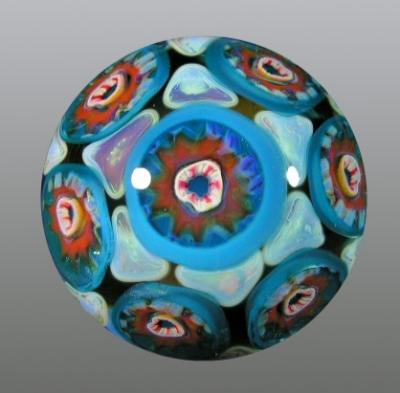 Backside features a grouping of Paul's murrine.
