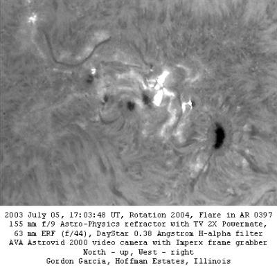 Flare in Active Region 0397