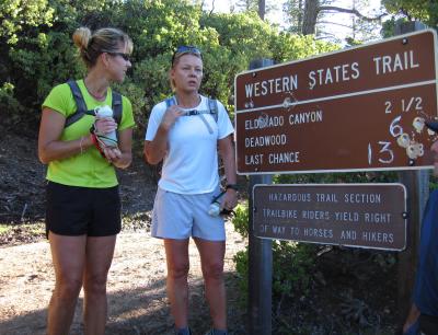 Joanne & Eva on the WS Trail