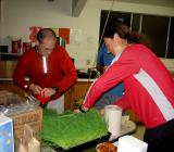 Mike & Scott preparing the wheatgrass