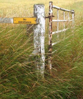 26 Not Allowed: No Admittance.