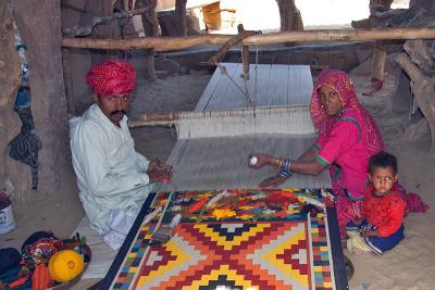 Weaving a Dhurrie