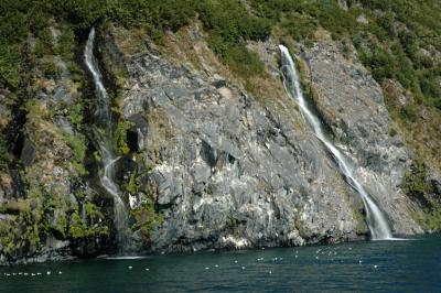 Waterfalls in the Passage Canal