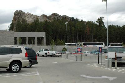 Mount Rushmore as seen from the Parking Lot