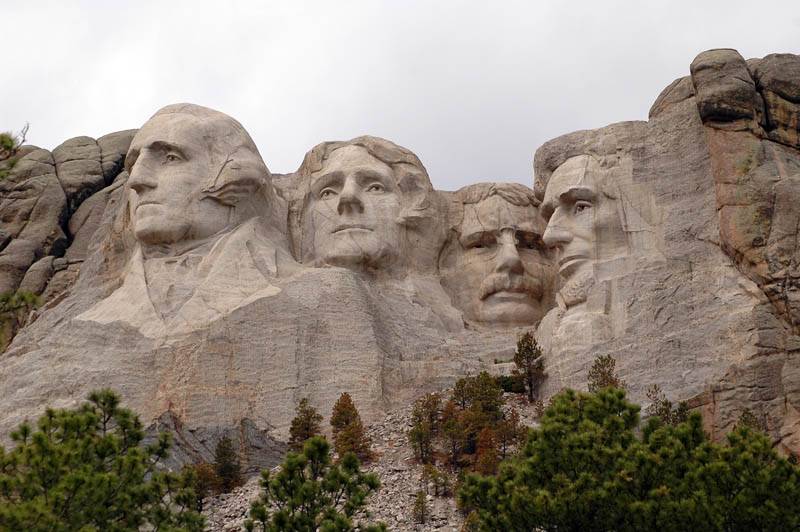 Mount Rushmore as seen from the Presidential Trail 2