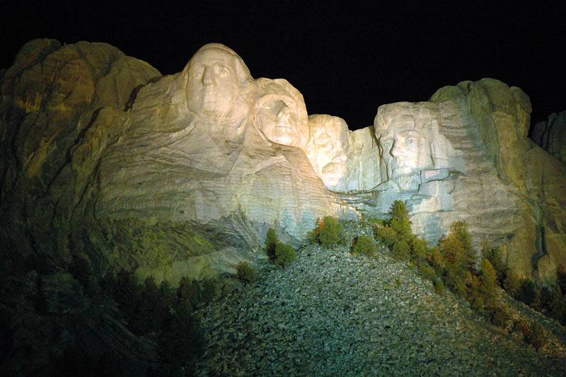 Mount Rushmore at Night 1