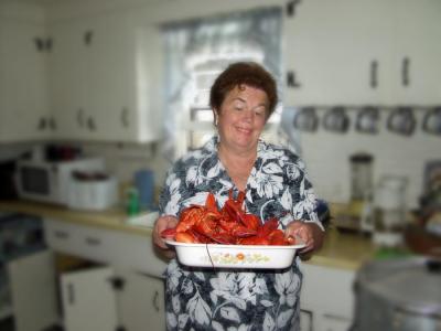 She loved lobster!