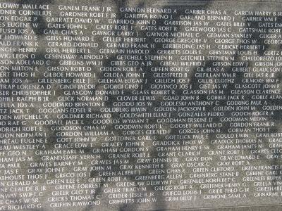 Names of some Americans killed during Battle of Okinawa