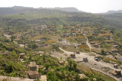 Refugee camp near Charoi