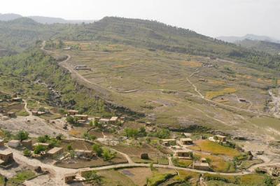 Refugee camp near Charoi