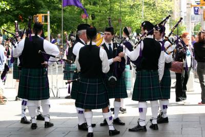 Bagpipe Players for Beginning of Commencement to the End