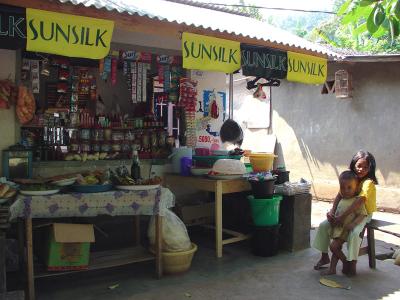 Minimarkets are scattered thruout Lombok