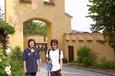 Inside the compound of Hohenschwangau