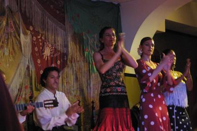 A gypsy flamenco dance