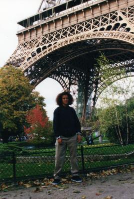 Eiffel Tower with long hair