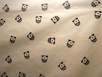 Aibo paw-print wallpaper