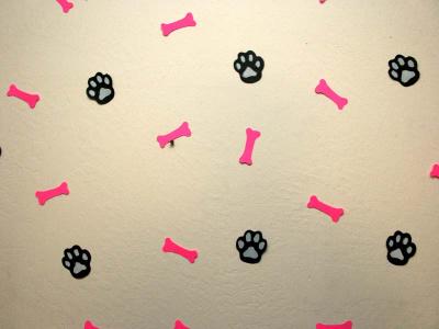 Paws and bones decorations