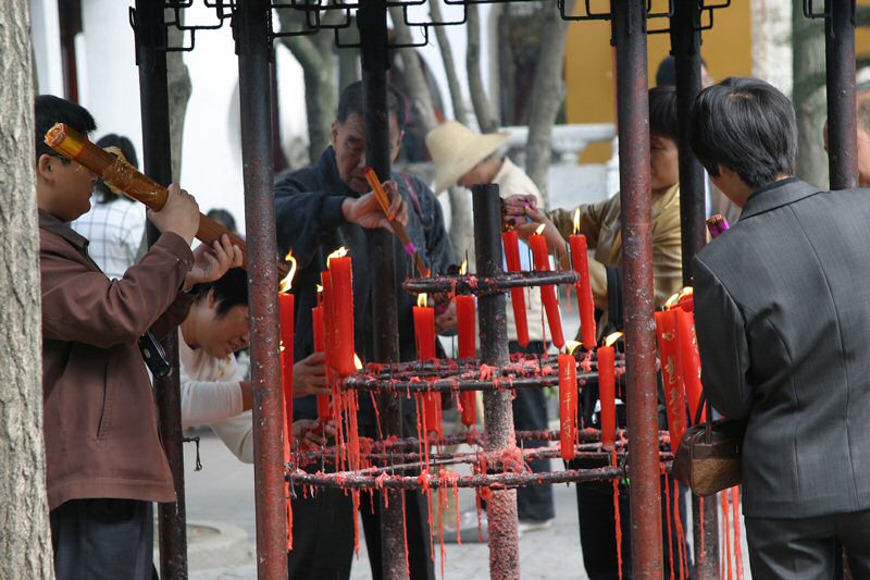 Burning of Candles at the Temple