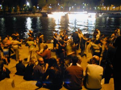 Nighttime Dancing by the Seine River (4/30)