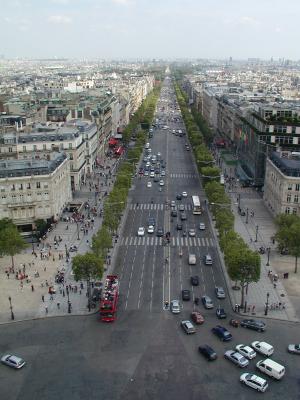 Champs Elysees from the Arc de Triomphe (5/2)