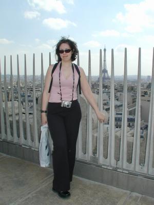 Debbie Atop the Arc de Triomphe 2 (5/2)