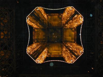 Vertical View, Eiffel Tower at Night (5/2)