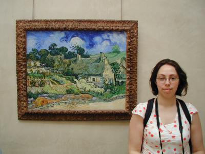 Debbie with Van Gogh, Musee d'Orsay (5/3)