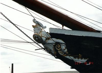 Figurehead of HMS Warrior at Portsmouth