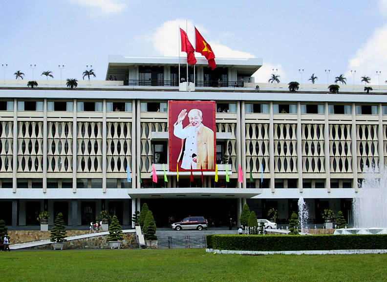 Reunification Palace, close up