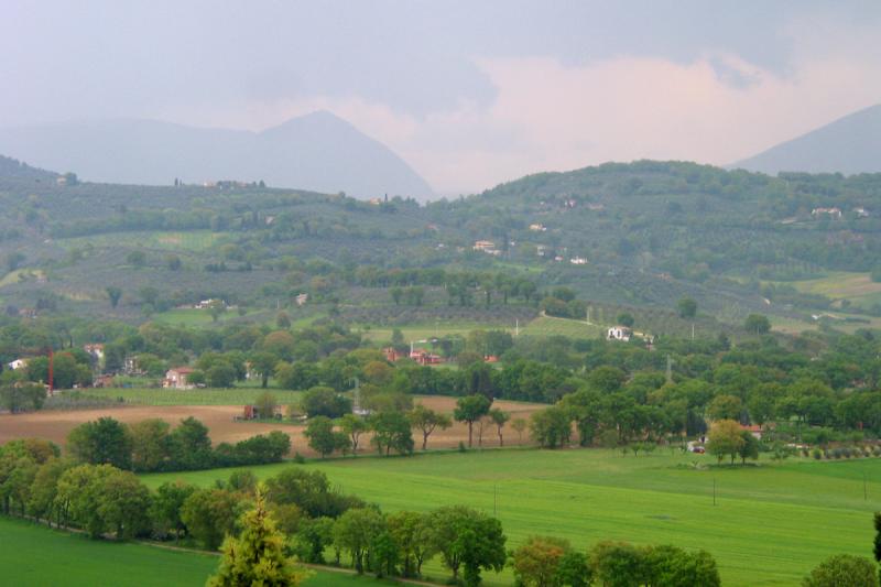 View from Hotel Cacciatore, Spello