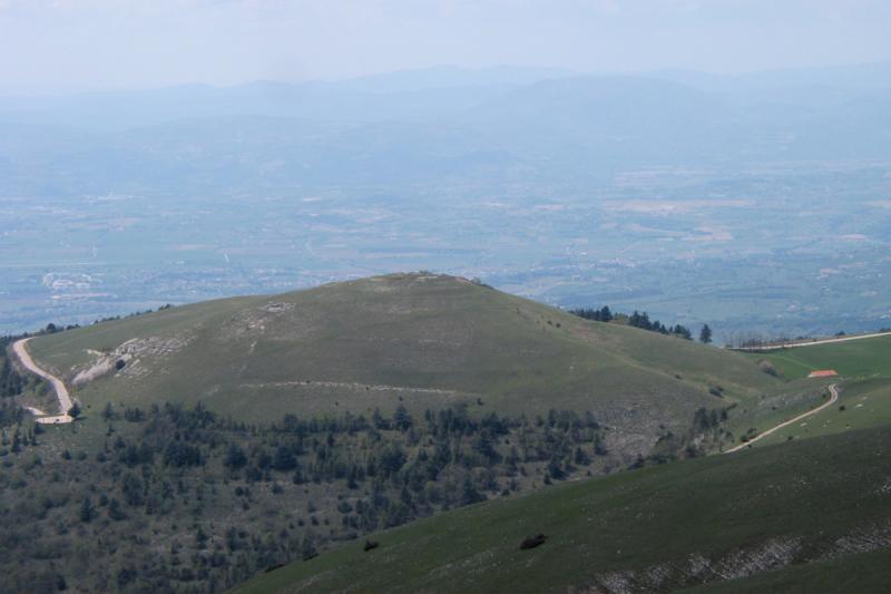 Looking down upon Colle San Rufino