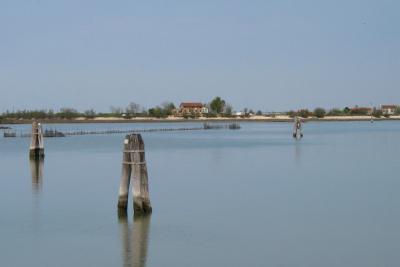 The lagoon from the road from Cavallino to Treporti