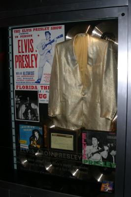 A gold jacket of Elvis' won by a fan