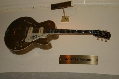 a Scotty Moore autographed ES295 in the HRC Nashville (not his)