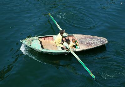 Childs in boat