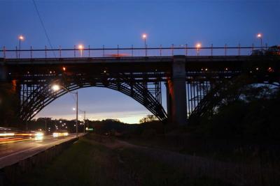 Bloor St Viaduct at night