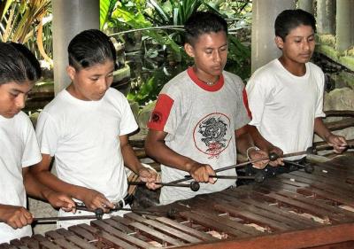 marimba players in the jungle, guatemala.JPG
