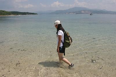 Jane Walking Along Tai Tong Wan