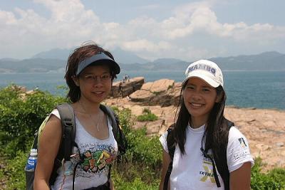 Joyce and Jane at Kang Lau Shek