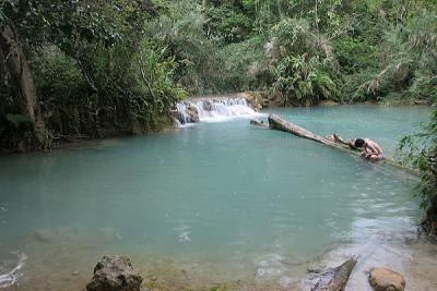 Small Pool at Kuang Si Falls